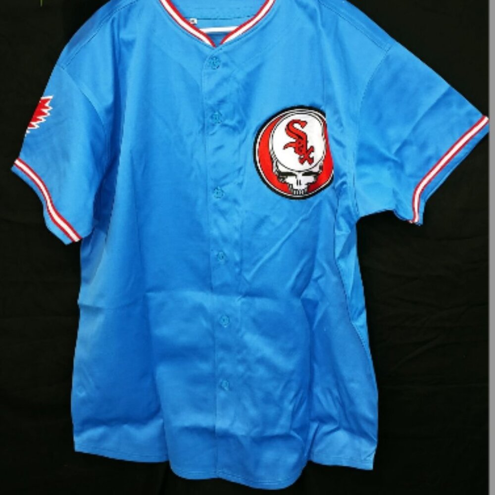 Grateful Dead Chicago White Sox baseball hand stitched Jersey M NWT Dead 65